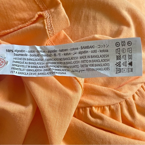 ZARA   Orange Short Sleeve Ruffled Top  Size M - Picture 15 of 15
